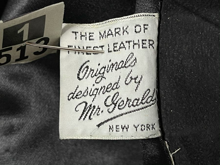 Mr. Gerald New York Leather Fur Shawl Cloak Cape Coat Size M [Photo 9]