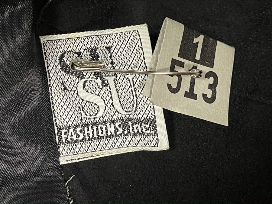 Mr. Gerald New York Leather Fur Shawl Cloak Cape Coat Size M [Photo 8]