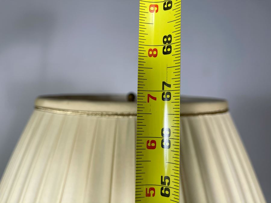 Stunning High-End Carved Wooden Floor Lamp 23K Gold Gilded Owned By Former Miss Oregon 67'H (Client Paid $5,000 For Lamp) [Photo 17]