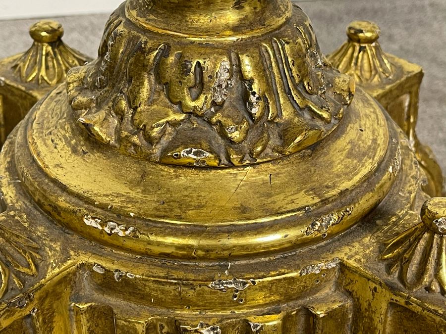 Stunning High-End Carved Wooden Floor Lamp 23K Gold Gilded Owned By Former Miss Oregon 67'H (Client Paid $5,000 For Lamp) [Photo 13]