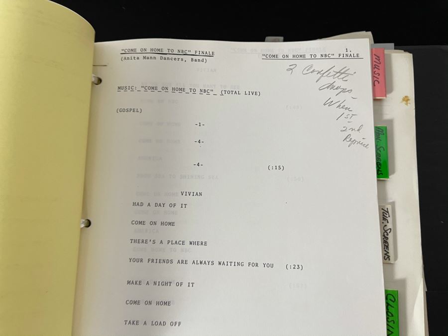 Huge Collection Of Various NBC TV Scripts Including Miss USA, Who Shrunk Saturday Morning, NBC Affiliates Show, Circus Of The Stars And More (See Photos) [Photo 20]
