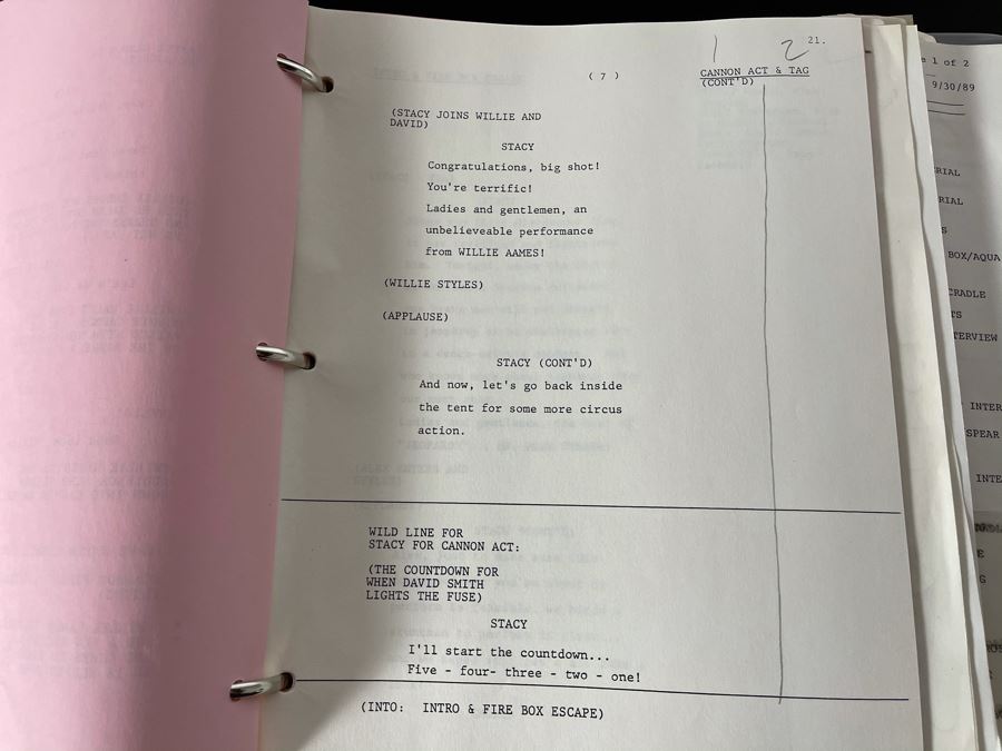 Huge Collection Of Various NBC TV Scripts Including Miss USA, Who Shrunk Saturday Morning, NBC Affiliates Show, Circus Of The Stars And More (See Photos) [Photo 19]