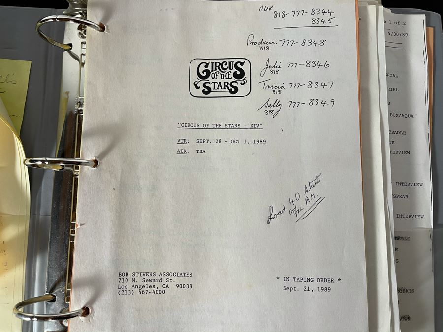 Huge Collection Of Various NBC TV Scripts Including Miss USA, Who Shrunk Saturday Morning, NBC Affiliates Show, Circus Of The Stars And More (See Photos) [Photo 18]