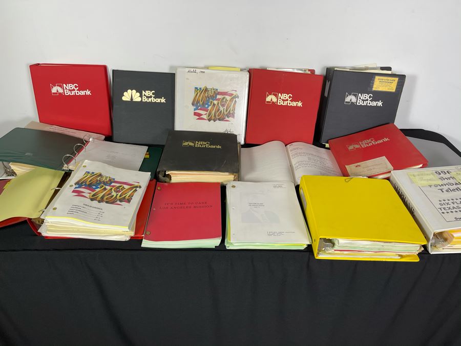Huge Collection Of Various NBC TV Scripts Including Miss USA, Who Shrunk Saturday Morning, NBC Affiliates Show, Circus Of The Stars And More (See Photos) [Photo 1]
