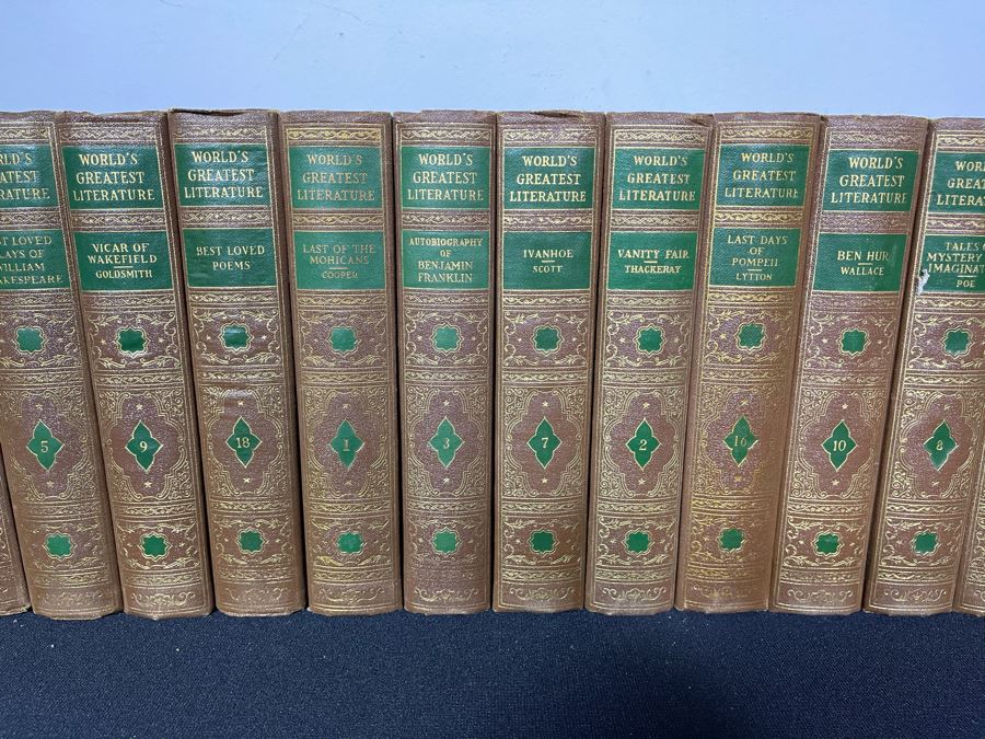 Vintage 1936 Set Of Books World's Greatest Literature By The Spencer Press [Photo 3]