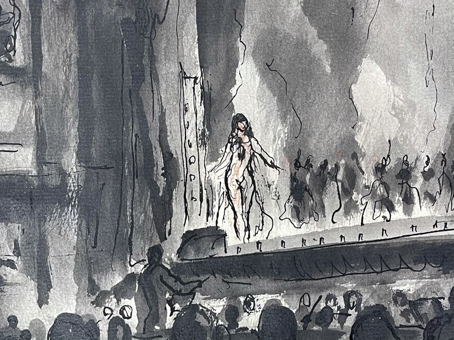 Original Signed Watercolor Painting Personalized To Actress Carole Mathews (Was Told It Was From Illustrator Albert Staehle Who Client Was Friends With) 10 X 12.5 [Photo 3]