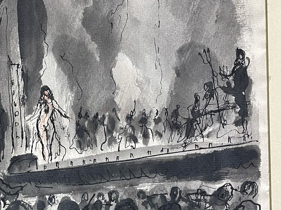 Original Signed Watercolor Painting Personalized To Actress Carole Mathews (Was Told It Was From Illustrator Albert Staehle Who Client Was Friends With) 10 X 12.5 [Photo 4]