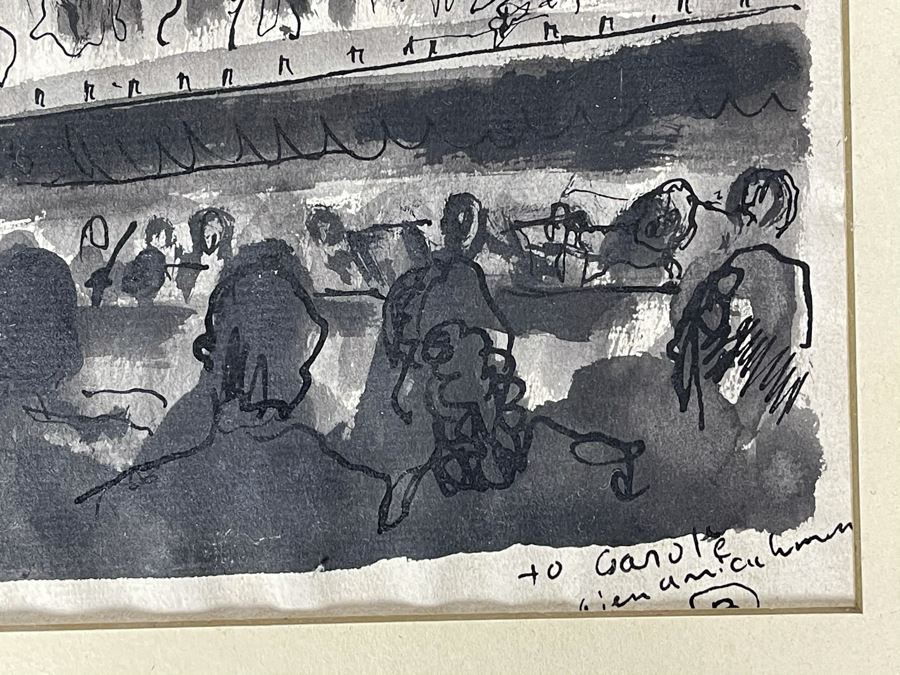 Original Signed Watercolor Painting Personalized To Actress Carole Mathews (Was Told It Was From Illustrator Albert Staehle Who Client Was Friends With) 10 X 12.5 [Photo 6]