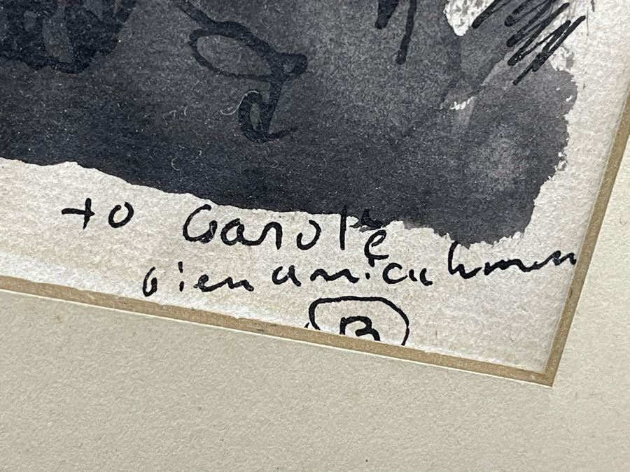 Original Signed Watercolor Painting Personalized To Actress Carole Mathews (Was Told It Was From Illustrator Albert Staehle Who Client Was Friends With) 10 X 12.5 [Photo 9]