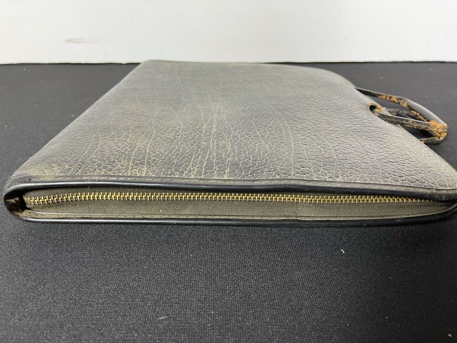 Cowhide Leather Resume Briefcase With Actress Carole Mathews Hollywood B&W Photographs And Clippings Actor Portfolio Resume 13 X 16 [Photo 12]