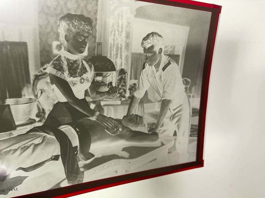 Actress Carole Mathews Old Hollywood B&W Photographs From 1949 Western Movie Scene 'Massacre River' With Original Large Negative 8.5 X 11 [Photo 4]