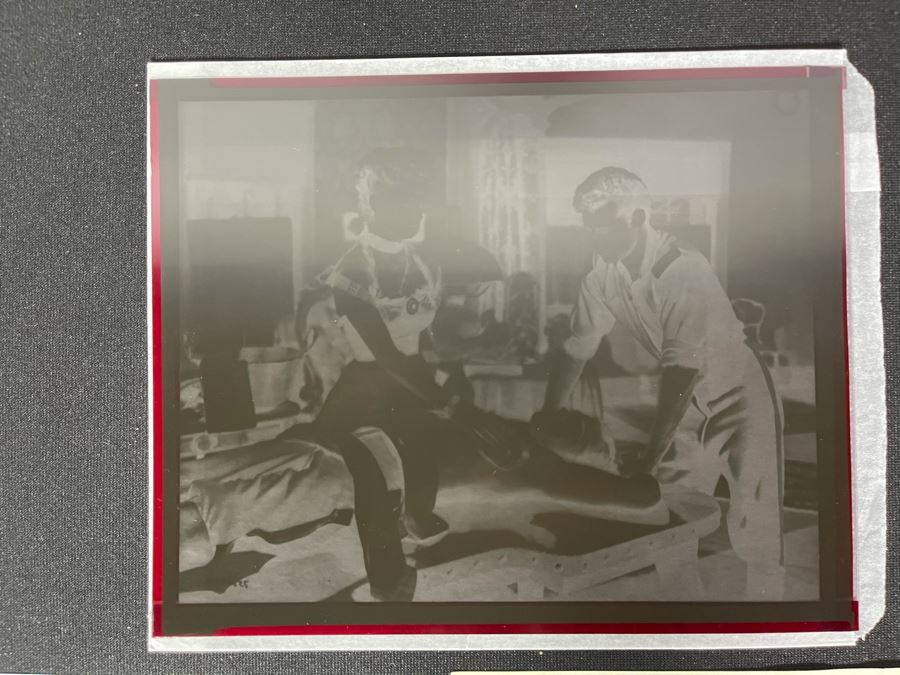 Actress Carole Mathews Old Hollywood B&W Photographs From 1949 Western Movie Scene 'Massacre River' With Original Large Negative 8.5 X 11 [Photo 3]