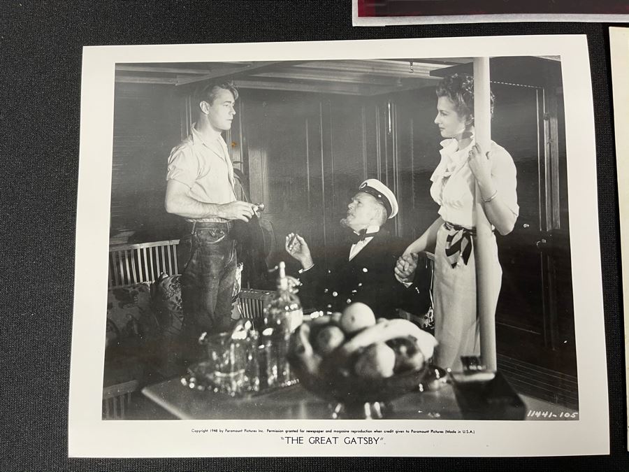 Actress Carole Mathews Old Hollywood B&W Photographs From 1948 Movie Scene 'The Great Gatsby' Paramount Picture With Original Large Negative 8.5 X 11 [Photo 2]