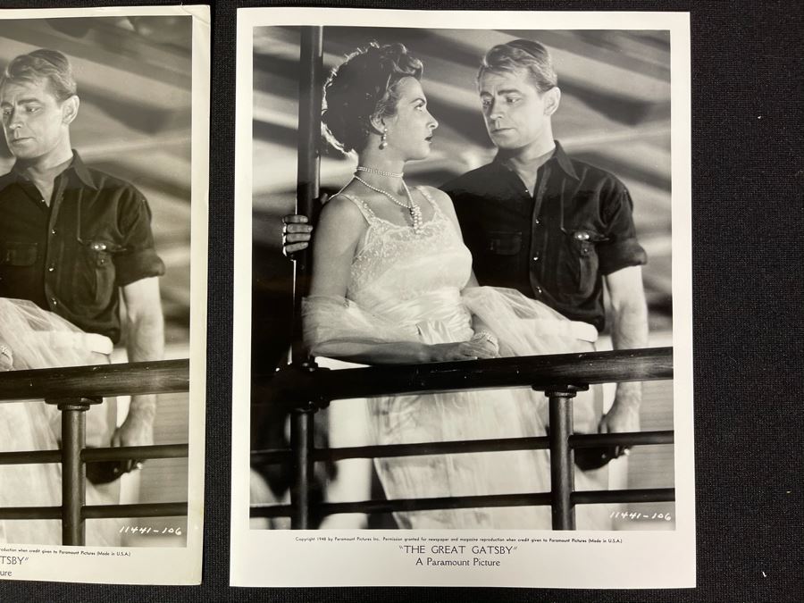 Actress Carole Mathews Old Hollywood B&W Photographs From 1948 Movie Scene 'The Great Gatsby' Paramount Picture With Original Large Negative 8.5 X 11 [Photo 2]