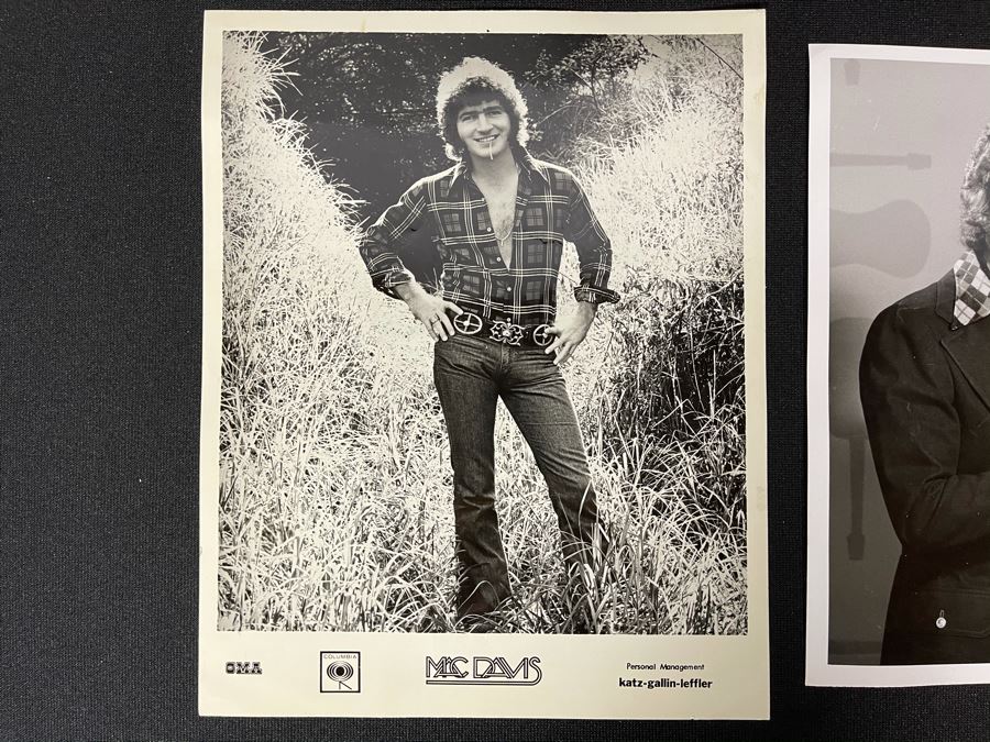 Pair Of B&W Promotional Photos Of Country Signer Mac Davis [Photo 2]