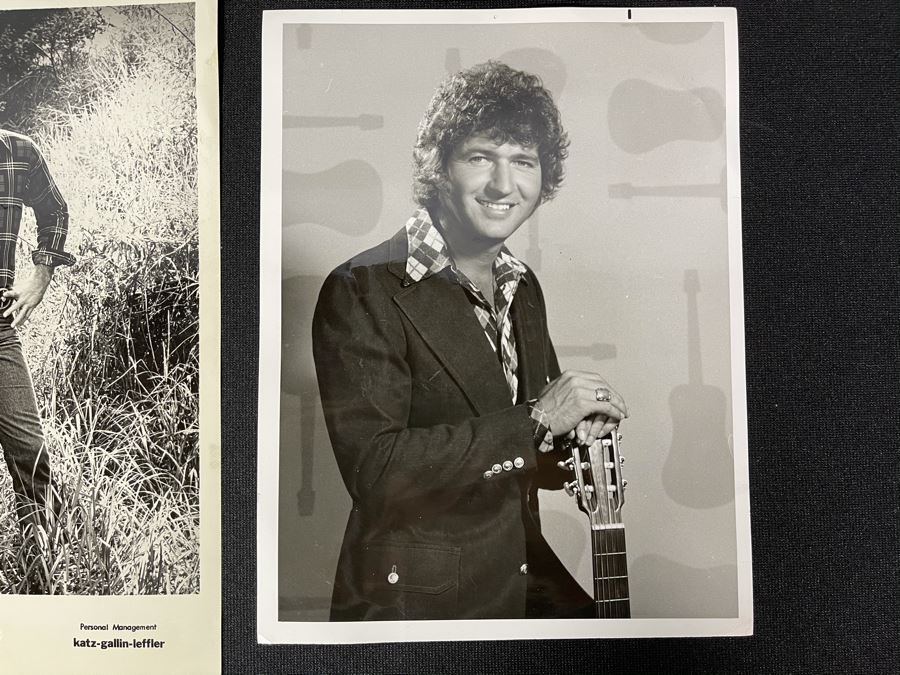 Pair Of B&W Promotional Photos Of Country Signer Mac Davis [Photo 4]