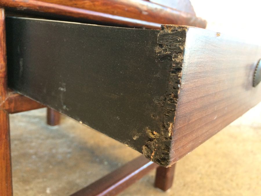 Vintage Chinese Chair with Drawer [Photo 9]