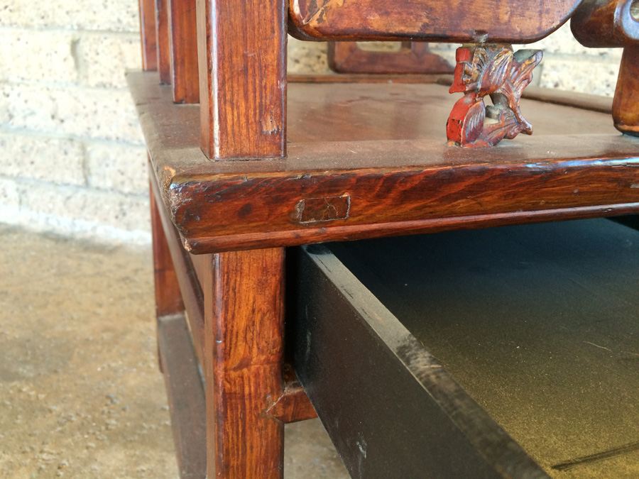 Vintage Chinese Chair with Drawer [Photo 8]