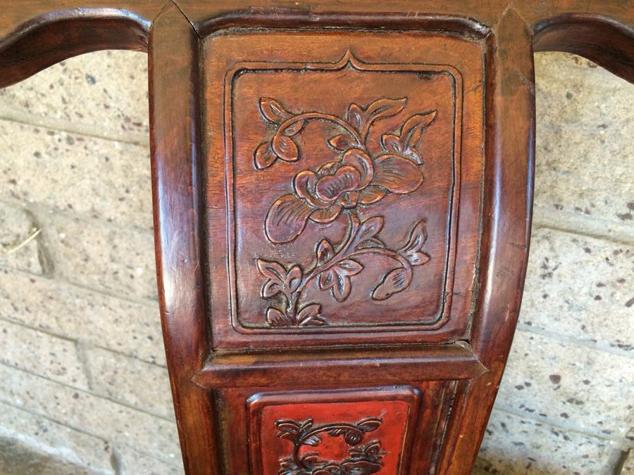 Vintage Chinese Chair with Drawer