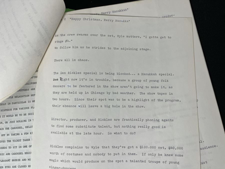 Walt Disney Mousketeers TV Show Special 'Happy Christmas, Merry Hanukkah' Vintage 1978 Budget / Script - First Time In 38 Years Two Holidays Fall On Same Day Created By Carole Mathews And Carol Kahl [Photo 8]