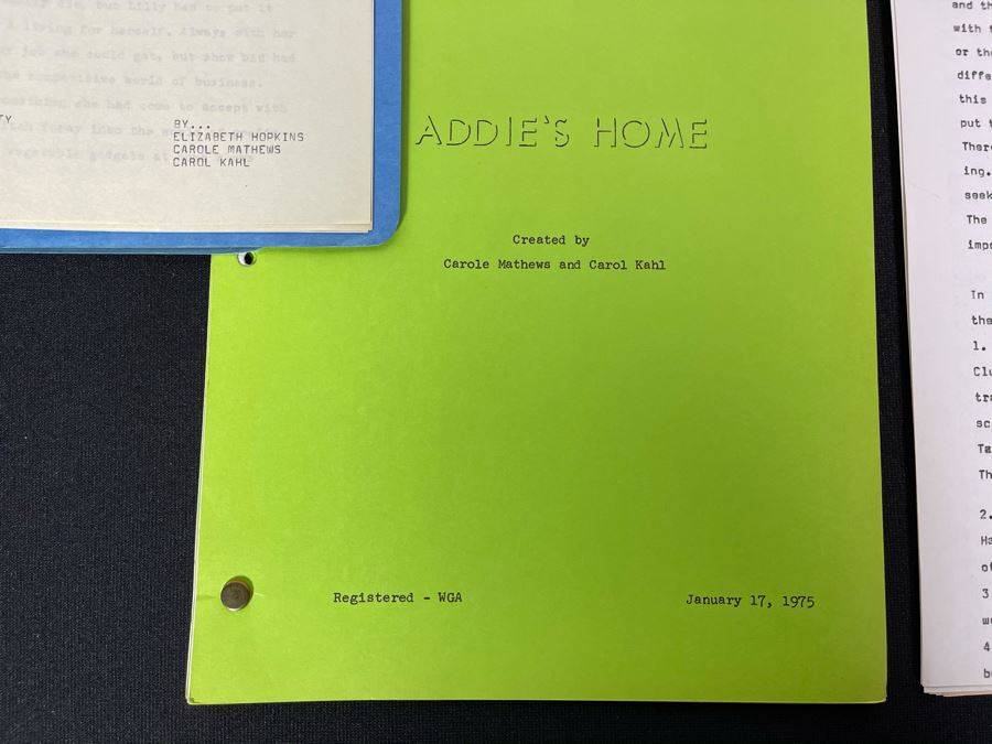 Various Original TV Movie Scripts Written By Actress Carole Mathews And Carol Kahl [Photo 11]