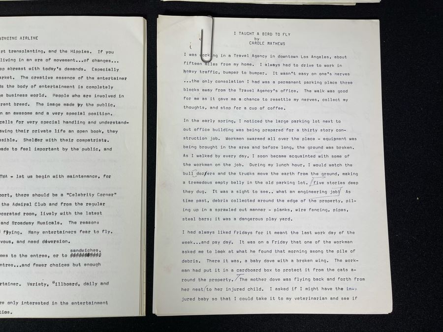 Various Original TV Movie Scripts Written By Actress Carole Mathews And Carol Kahl [Photo 6]