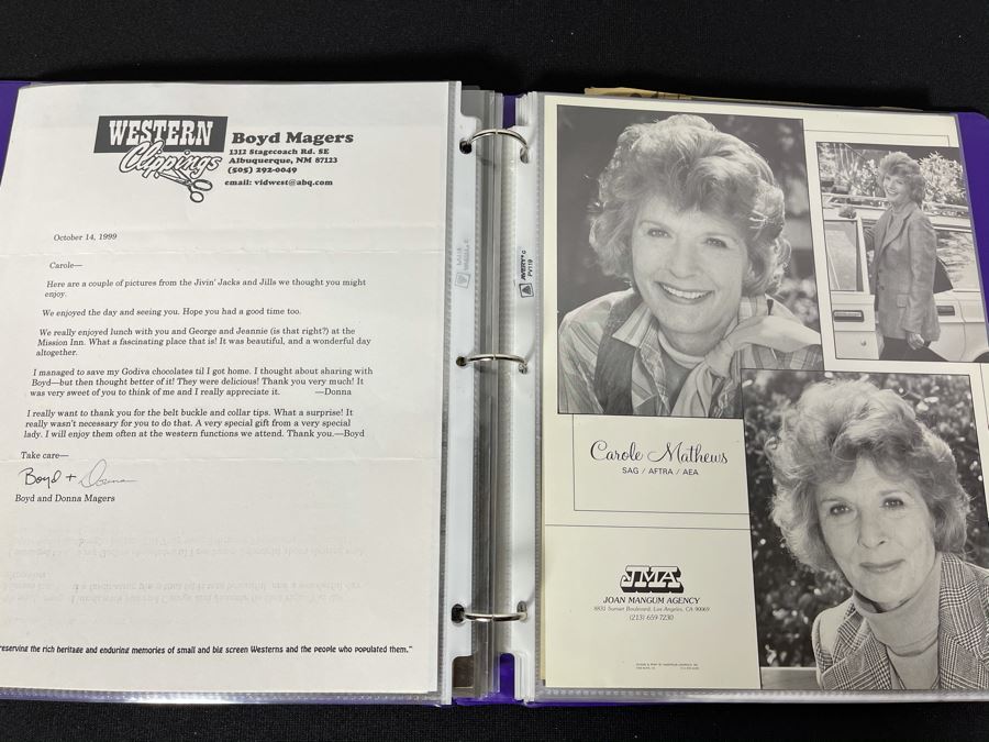 Actress Carole Mathews Old Hollywood Personal Scrapbook With Photos And Clippings #1 [Photo 13]