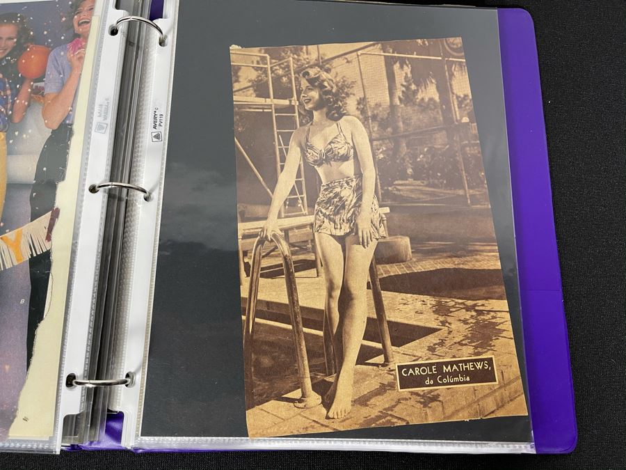 Actress Carole Mathews Old Hollywood Personal Scrapbook With Photos And Clippings #1 [Photo 15]
