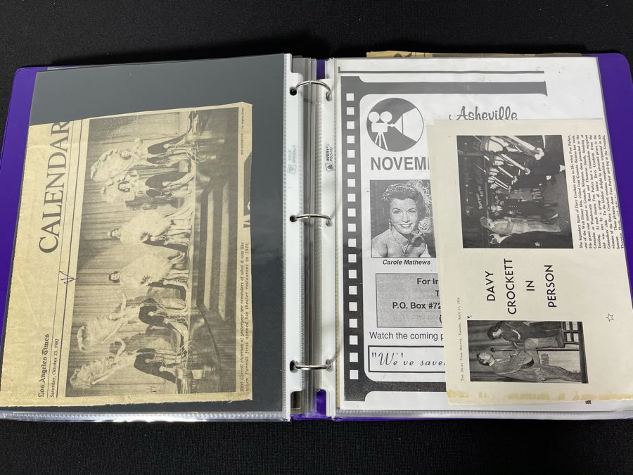 Actress Carole Mathews Old Hollywood Personal Scrapbook With Photos And Clippings #1 [Photo 16]