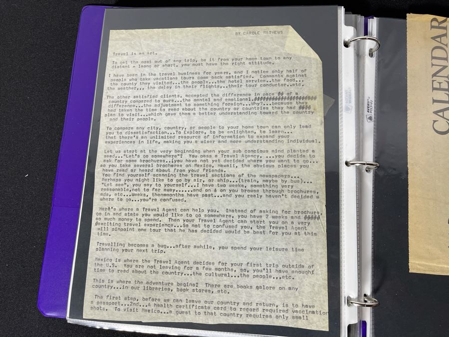 Actress Carole Mathews Old Hollywood Personal Scrapbook With Photos And Clippings #1 [Photo 17]