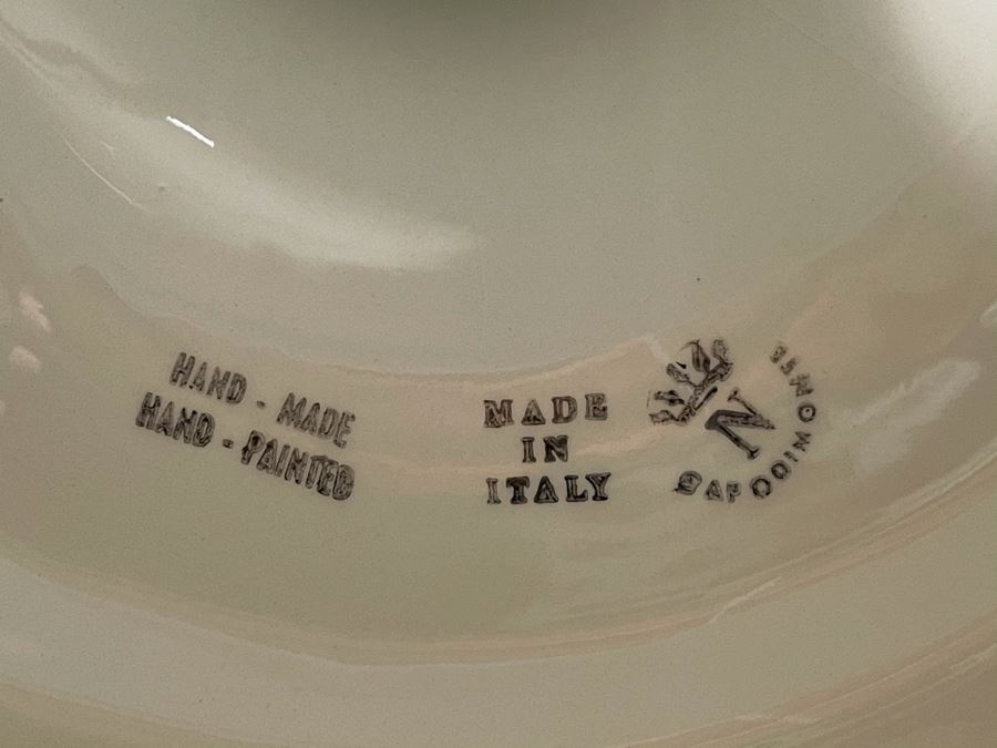 Signed Italian Handmade Capodimonte Table Lamp 20'H [Photo 13]