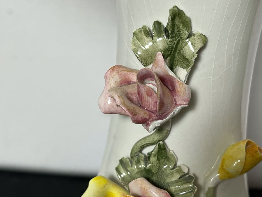 Signed Italian Handmade Capodimonte Table Lamp 20'H [Photo 10]