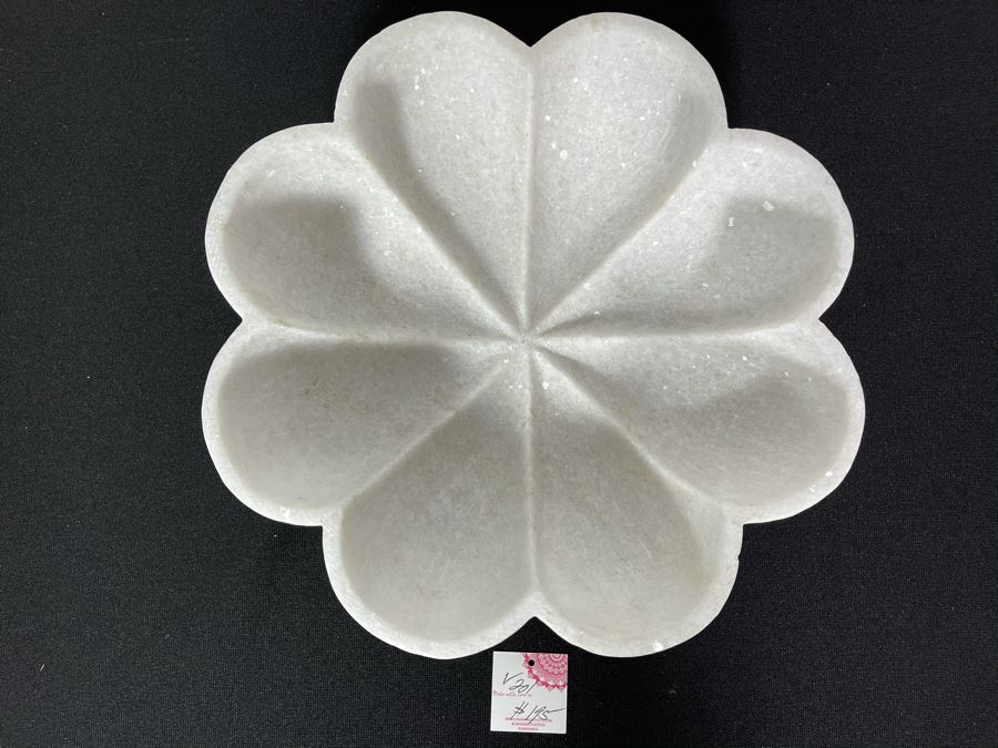 Marble Shell Art Bowl 12'W X 3'H Retails $195 [Photo 3]