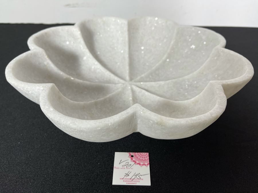 Marble Shell Art Bowl 12'W X 3'H Retails $195