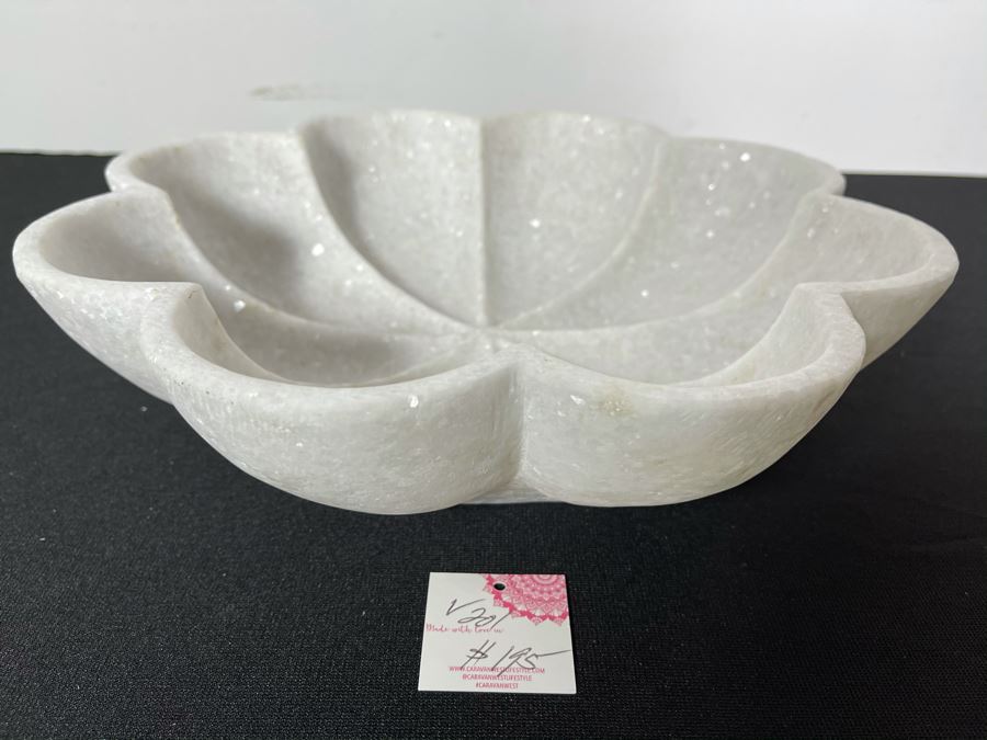 Marble Shell Art Bowl 12'W X 3'H Retails $195 [Photo 2]