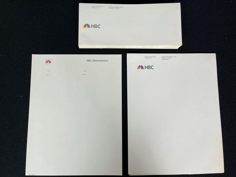 NBC TV Letterhead And Envelopes