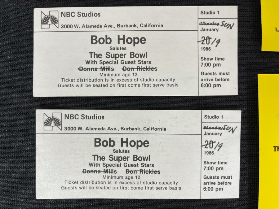 Tickets To NBC Studios Bob Hope Salutes The Super Bowl And The CBS TV Special The Fourteenth Annual Circus Of The Stars At Universal Studios [Photo 2]