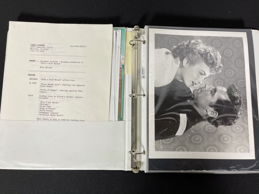 Actress Carole Mathews Old Hollywood Personal Filmography Scrapbook With Movie Scene & Set B&W Photos And Clippings Westerns - See Photos [Photo 3]