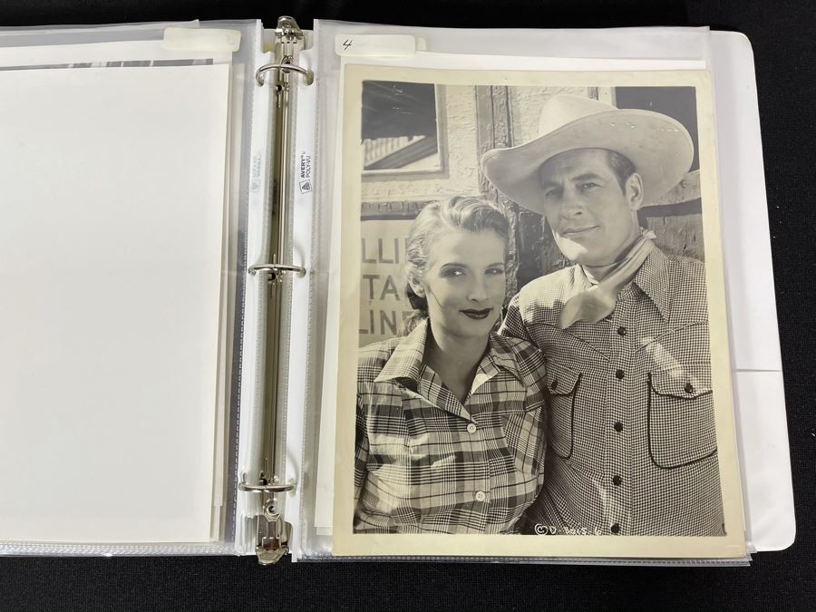 Actress Carole Mathews Old Hollywood Personal Filmography Scrapbook With Movie Scene & Set B&W Photos And Clippings Westerns - See Photos [Photo 11]
