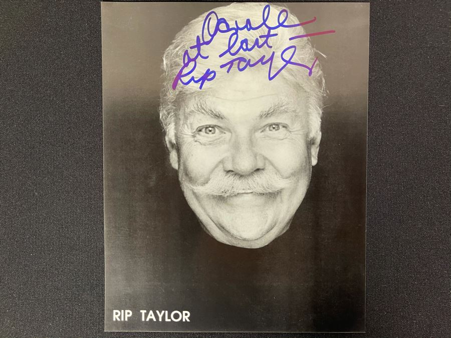 Signed B&W Headshot Of Actor Rip Taylor [Photo 2]