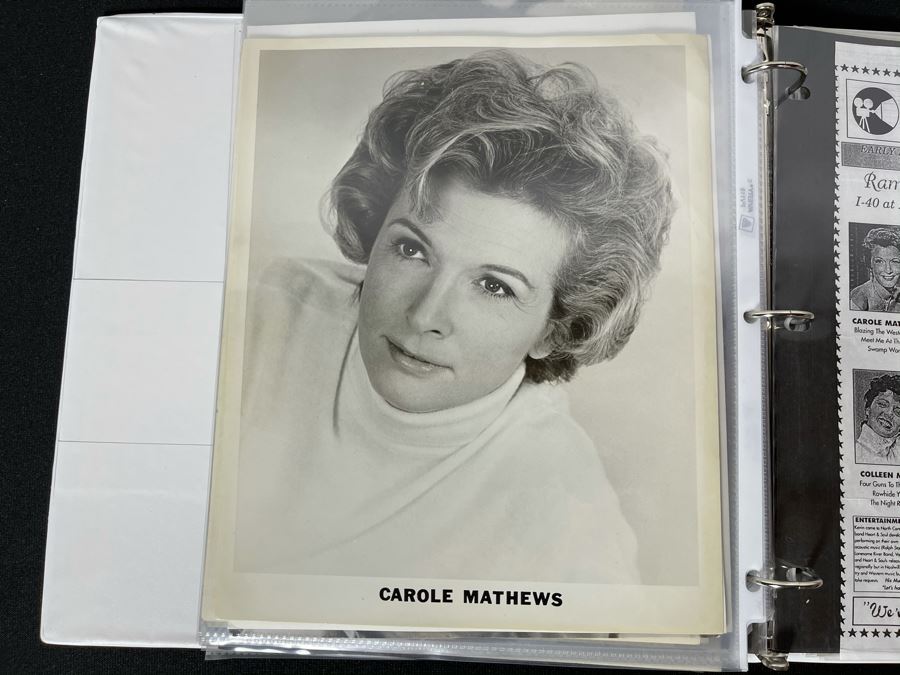 Actress Carole Mathews Old Hollywood Personal Filmography Scrapbook ... image.