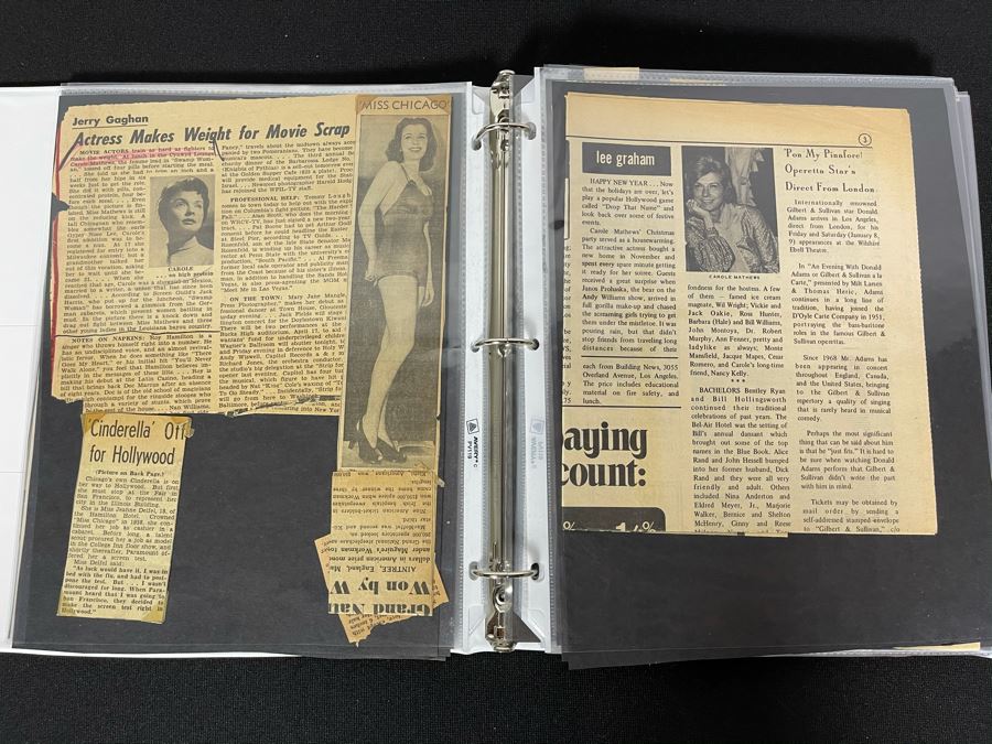 Actress Carole Mathews Old Hollywood Personal Filmography Scrapbook With Movie Scene & Set B&W Photos And Clippings - See Photos [Photo 8]