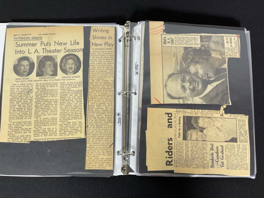 Actress Carole Mathews Old Hollywood Personal Filmography Scrapbook With Movie Scene & Set B&W Photos And Clippings - See Photos [Photo 10]