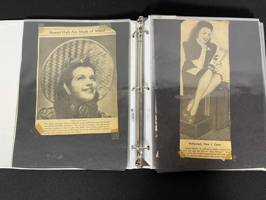 Actress Carole Mathews Old Hollywood Personal Filmography Scrapbook With Movie Scene & Set B&W Photos And Clippings - See Photos [Photo 7]