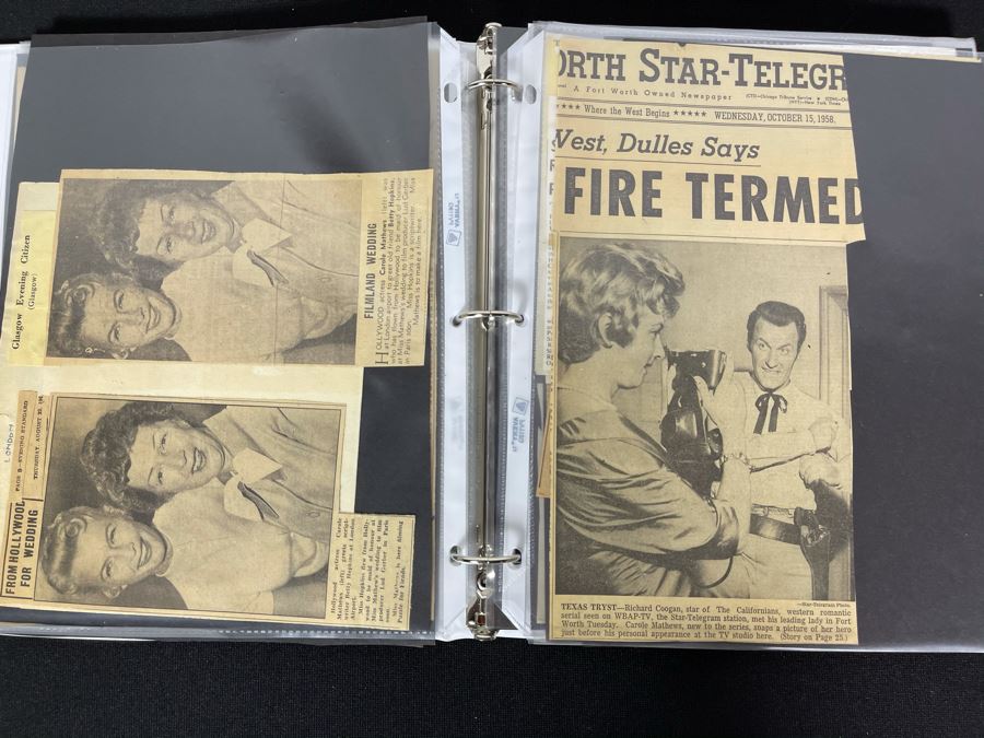 Actress Carole Mathews Old Hollywood Personal Filmography Scrapbook With Movie Scene & Set B&W Photos And Clippings - See Photos [Photo 11]