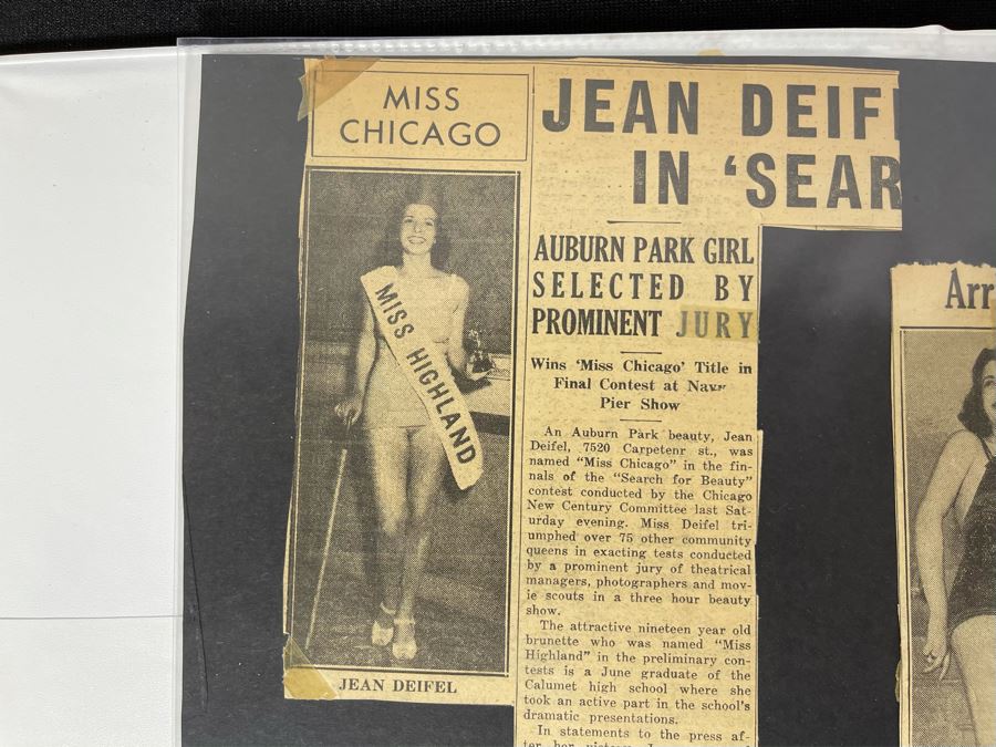 Actress Carole Mathews Old Hollywood Personal Filmography Scrapbook With Movie Scene & Set B&W Photos And Clippings - See Photos [Photo 4]