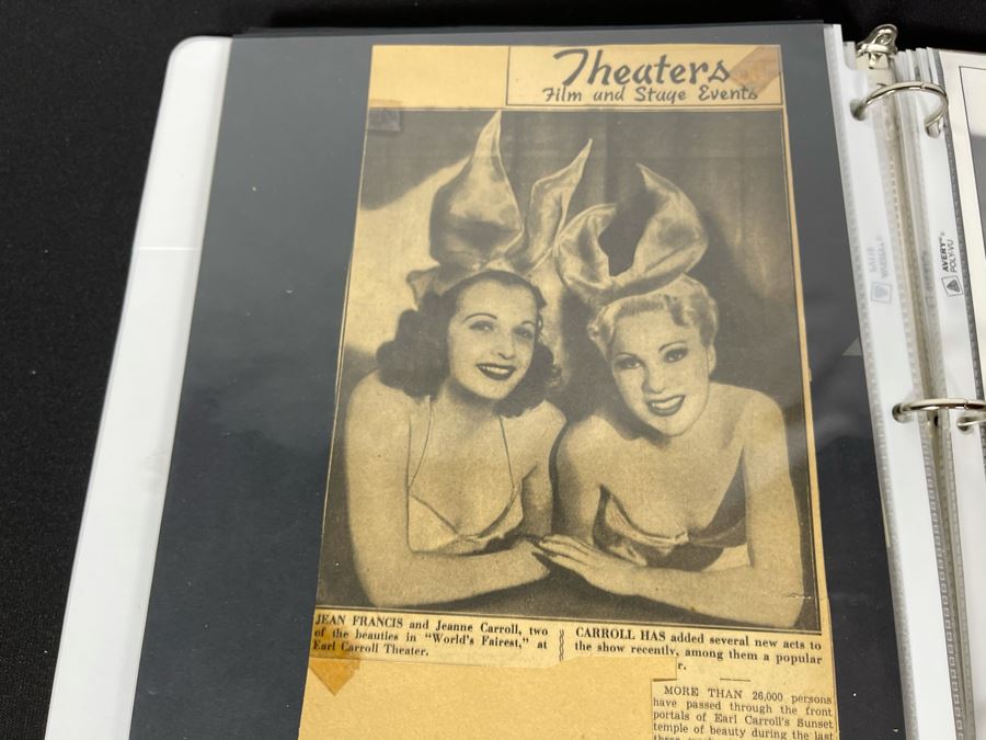 Actress Carole Mathews Old Hollywood Personal Filmography Scrapbook With Movie Scene & Set B&W Photos And Clippings Westerns - See Photos [Photo 18]