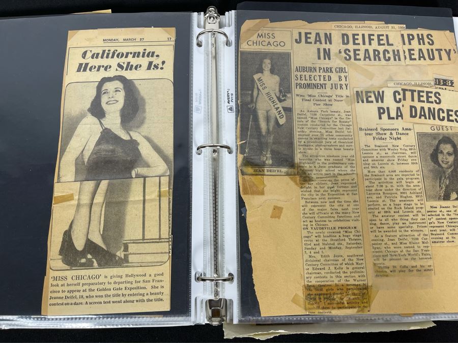 Actress Carole Mathews Old Hollywood Personal Filmography Scrapbook With Movie Scene & Set B&W Photos And Clippings Westerns - See Photos [Photo 12]