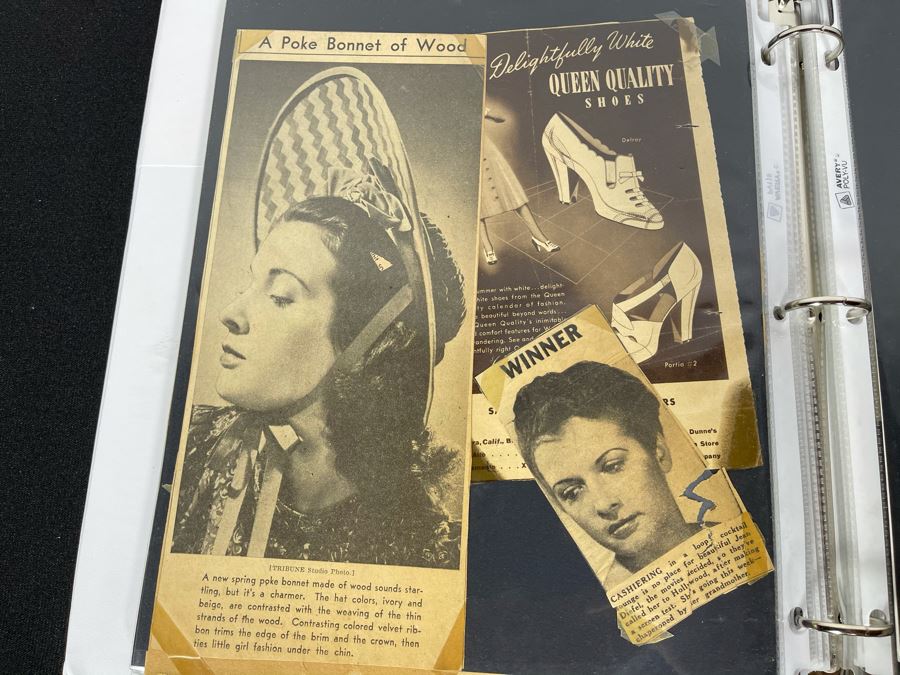 Actress Carole Mathews Old Hollywood Personal Filmography Scrapbook With Movie Scene & Set B&W Photos And Clippings Westerns - See Photos [Photo 13]