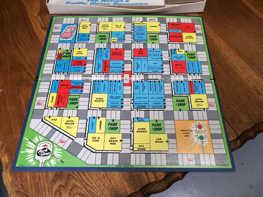 Vintage Park and Shop Board Game Milton Bradley Company